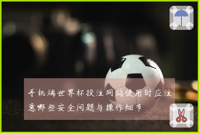 手机端世界杯投注网站使用时应注意哪些安全问题与操作细节